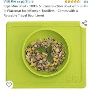 ezpz Silicone Bowl Plate Mat Baby and Kids